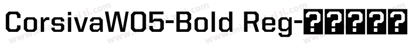 CorsivaW05-Bold Reg字体转换